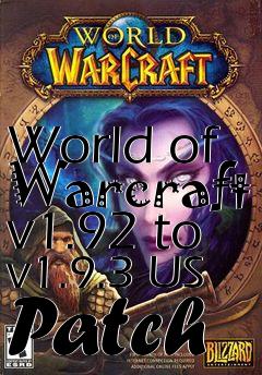 Box art for World of Warcraft v1.92 to v1.9.3 US Patch