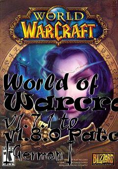 Box art for World of Warcraft v1.7.1 to v1.8.0 Patch [German]
