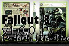 Box art for Fallout 3 v1.0.0.15 Patch (Italian)