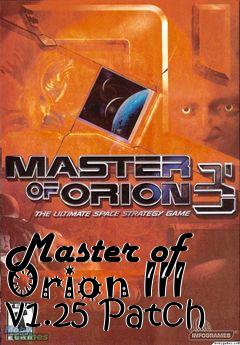 Box art for Master of Orion III v1.25 Patch