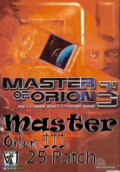 Box art for Master of Orion III v1.25 Patch