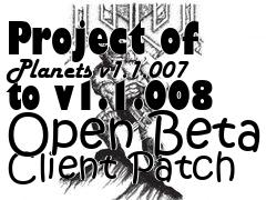 Box art for Project of Planets v1.1.007 to v1.1.008 Open Beta Client Patch