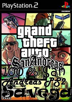 Box art for 100 % San Andreas PS2 Savegame