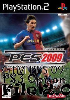 Box art for GTM PES 09 PS3 Option File 2.0