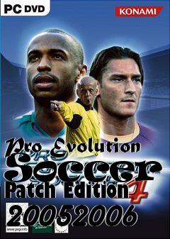 Box art for Pro Evolution Soccer 4 Patch Edition 20052006