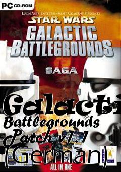 Box art for Galactic Battlegrounds Patch v1.1 (German)