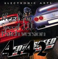 Box art for Need for Speed III Patch version 4.42