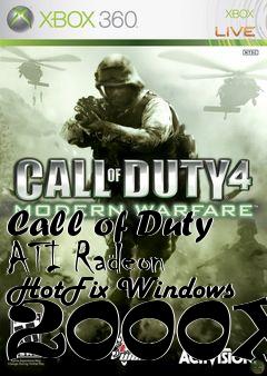 Box art for Call of Duty ATI Radeon HotFix Windows 2000XP