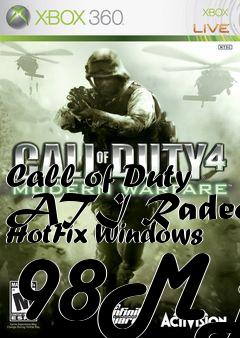 Box art for Call of Duty ATI Radeon HotFix Windows 98ME