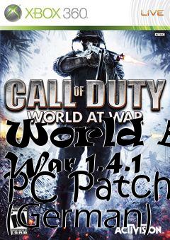Box art for World At War 1.4.1 PC Patch (German)