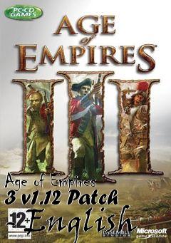 Box art for Age of Empires 3 v1.12 Patch - English