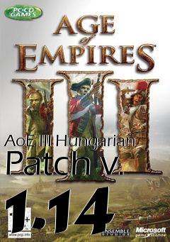 Box art for AoE III Hungarian Patch v. 1.14