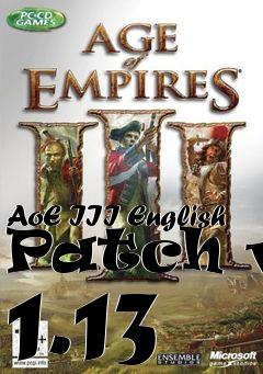 Box art for AoE III English Patch v. 1.13