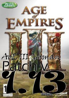 Box art for AoE III German Patch v. 1.13