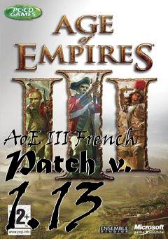 Box art for AoE III French Patch v. 1.13