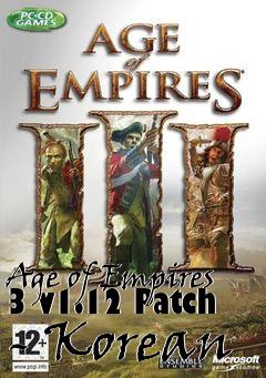 Box art for Age of Empires 3 v1.12 Patch - Korean