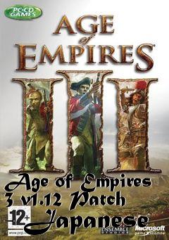 Box art for Age of Empires 3 v1.12 Patch - Japanese