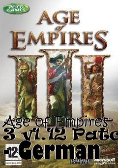 Box art for Age of Empires 3 v1.12 Patch - German
