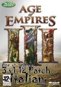 Box art for Age of Empires 3 v1.12 Patch - Italian