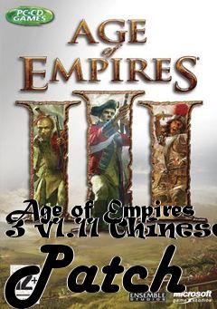 Box art for Age of Empires 3 v1.11 Chinese Patch