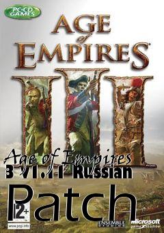 Box art for Age of Empires 3 v1.11 Russian Patch