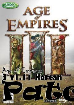 Box art for Age of Empires 3 v1.11 Korean Patch