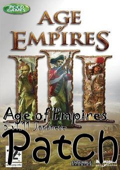 Box art for Age of Empires 3 v1.11 Japanese Patch