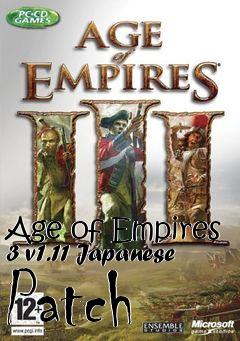 Box art for Age of Empires 3 v1.11 Japanese Patch