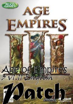 Box art for Age of Empires 3 v1.11 English Patch