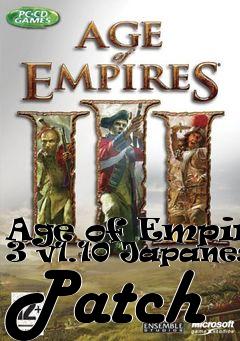 Box art for Age of Empires 3 v1.10 Japanese Patch