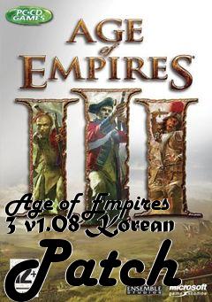 Box art for Age of Empires 3 v1.08 Korean Patch