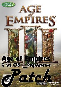 Box art for Age of Empires 3 v1.08 Japanese Patch