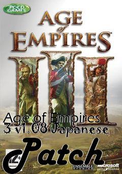 Box art for Age of Empires 3 v1.08 Japanese Patch