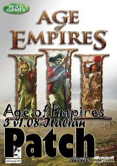 Box art for Age of Empires 3 v1.08 Italian Patch