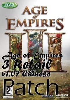 Box art for Age of Empires 3 Retail v1.07 Chinese Patch