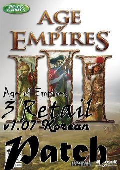 Box art for Age of Empires 3 Retail v1.07 Korean Patch