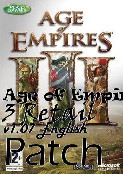 Box art for Age of Empires 3 Retail v1.07 English Patch