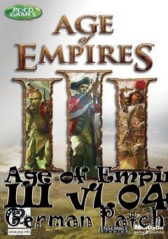 Box art for Age of Empires III v1.04 German Patch