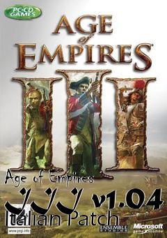 Box art for Age of Empires III v1.04 Italian Patch