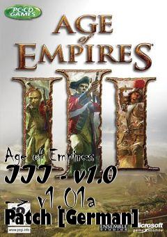Box art for Age of Empires III - v1.0 -> v1.01a Patch [German]