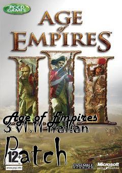 Box art for Age of Empires 3 v1.11 Italian Patch