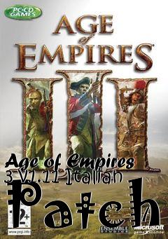Box art for Age of Empires 3 v1.11 Italian Patch