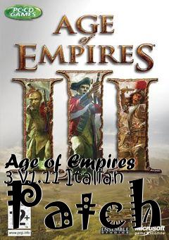 Box art for Age of Empires 3 v1.11 Italian Patch