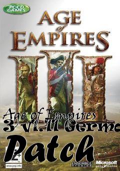 Box art for Age of Empires 3 v1.11 German Patch