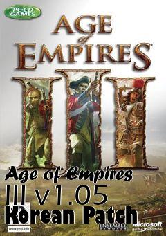 Box art for Age of Empires III v1.05 Korean Patch