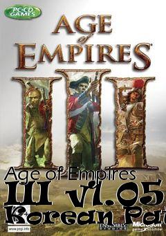 Box art for Age of Empires III v1.05 Korean Patch