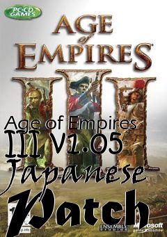 Box art for Age of Empires III v1.05 Japanese Patch