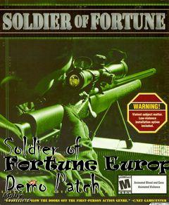 Box art for Soldier of Fortune European Demo Patch