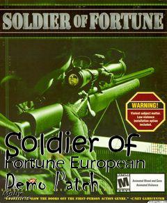 Box art for Soldier of Fortune European Demo Patch