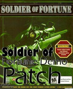 Box art for Soldier of Fortune Demo Patch